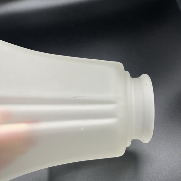 Vintage Frosted Glass Light Shades Lot 3 Art Deco Mid Century 2.25” Fitter READ - Picture 14 of 14